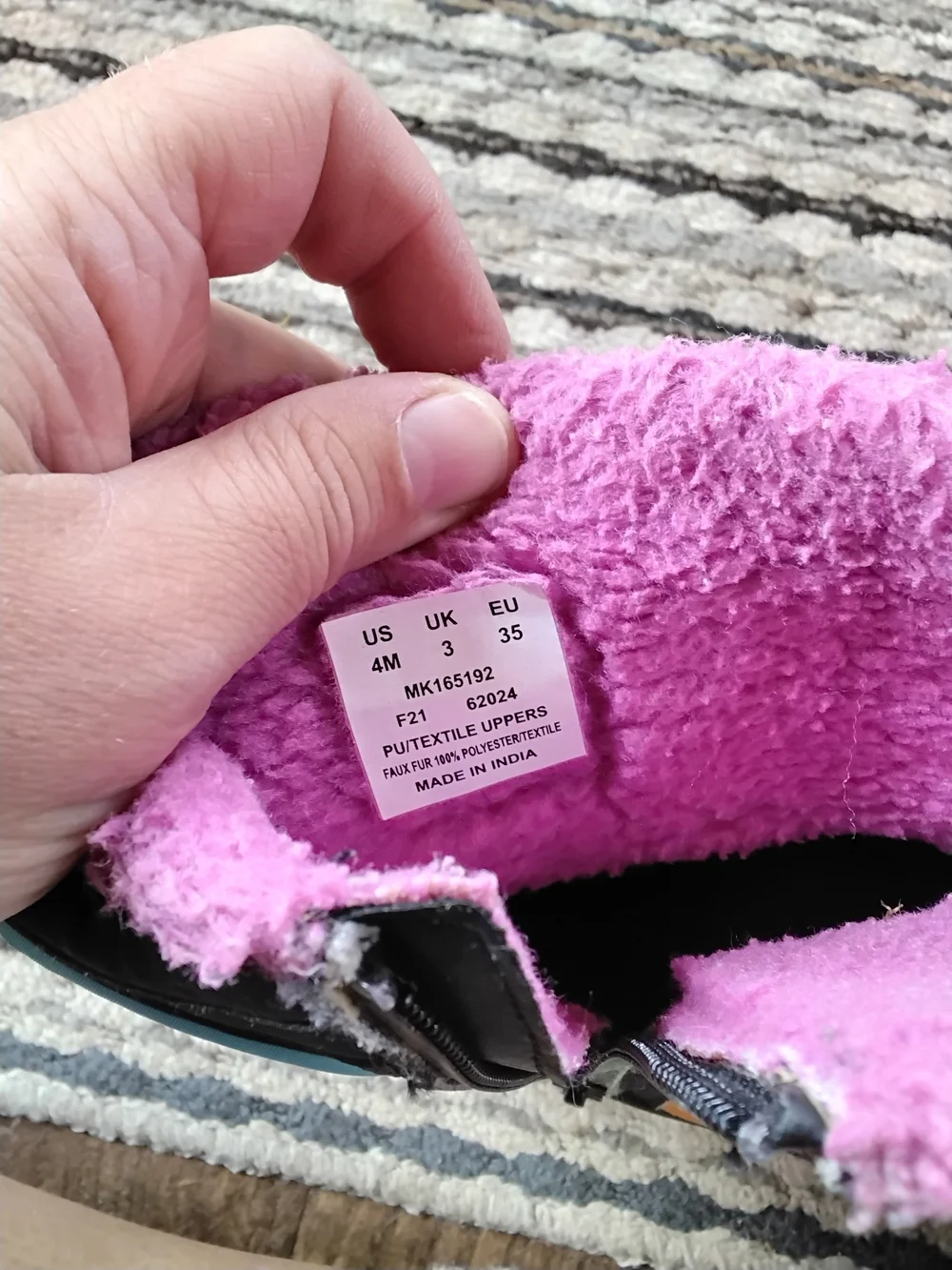 Merrell Kids Black Winter Boots with Pink, Teal, Green, Yellow & Orange Panels